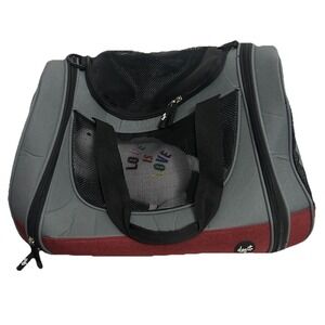 Dogit Explorer Soft Tote Bag Dog Carrier, Burgundy App 18" L x 11" H x 11" W